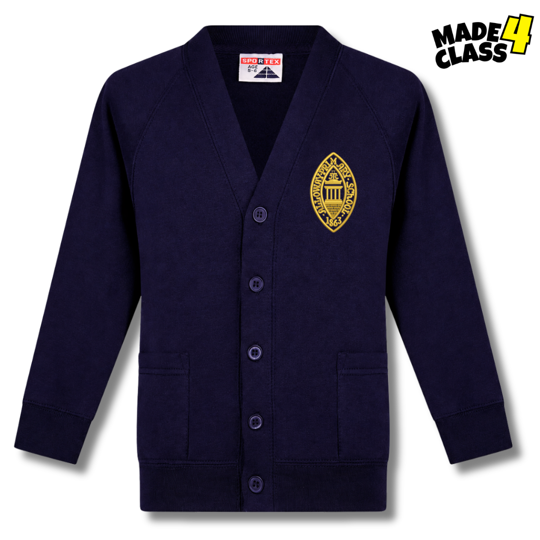 Alloway Primary Sportex Cardigan - Navy