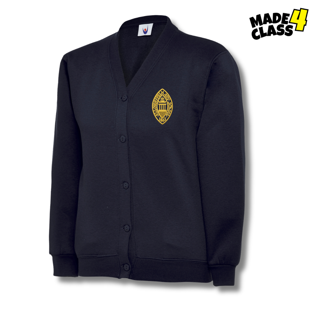 Alloway Primary UNEEK Classic School Cardigan Sweatshirt - Navy