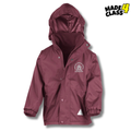 Annbank Primary Fleece Lined Storm Jacket - Burgundy