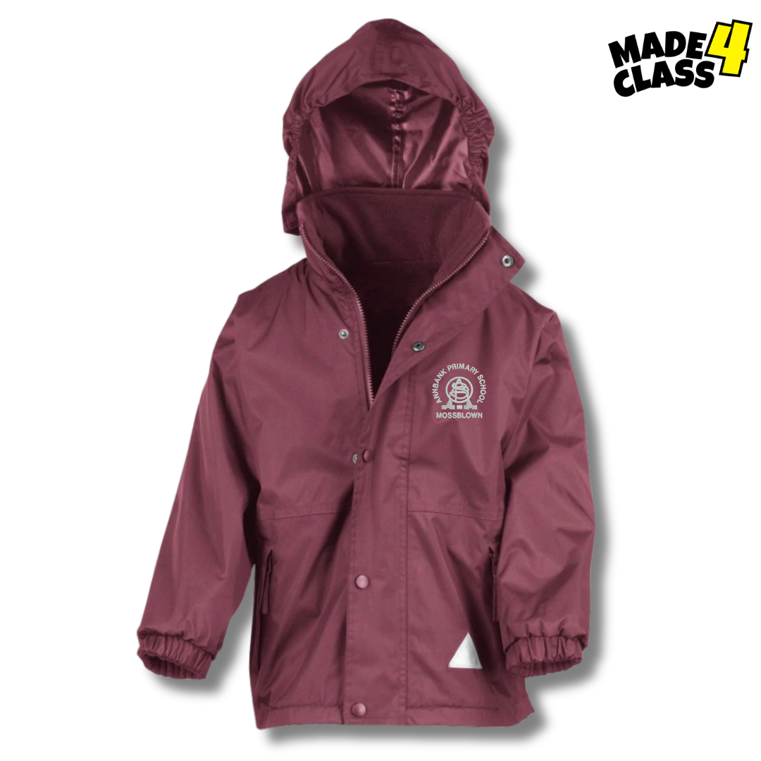 Annbank Primary Fleece Lined Storm Jacket - Burgundy