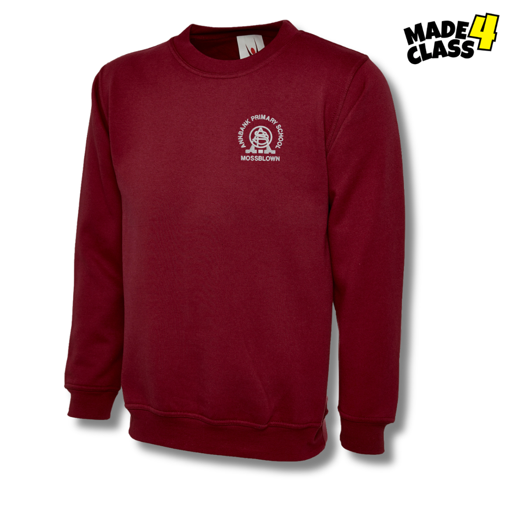Annbank Primary UNEEK Classic School Sweatshirt - Maroon