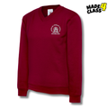 Annbank Primary UNEEK Classic School V-Neck Sweatshirt - Maroon