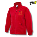 Ayr Grammar School UNEEK Classic School Fleece Jacket - Red