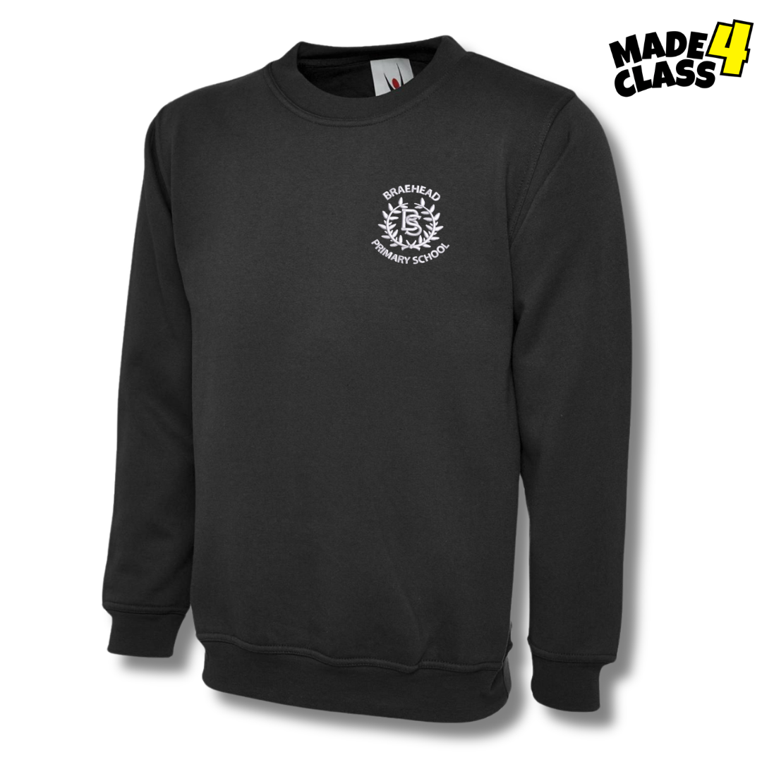 Braehead Primary UX Classic School Sweatshirt - Black
