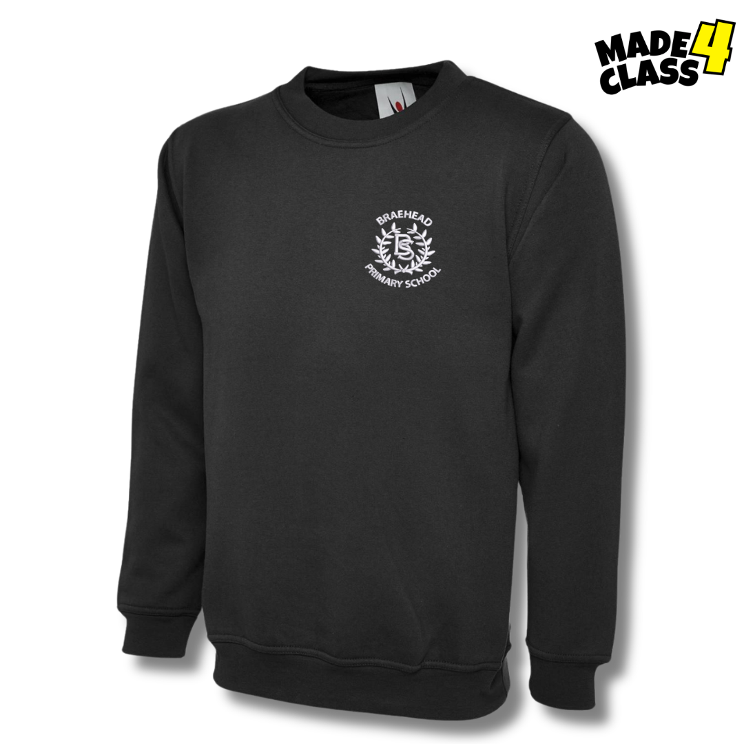Braehead Primary UNEEK Classic School Sweatshirt - Black