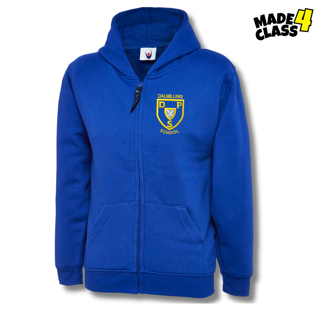 Dalmilling Primary UNEEK Classic School Zip Up Hoodie - Royal