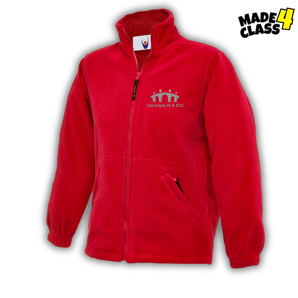 Dalrymple Primary School UNEEK Classic School Fleece Jacket - Red