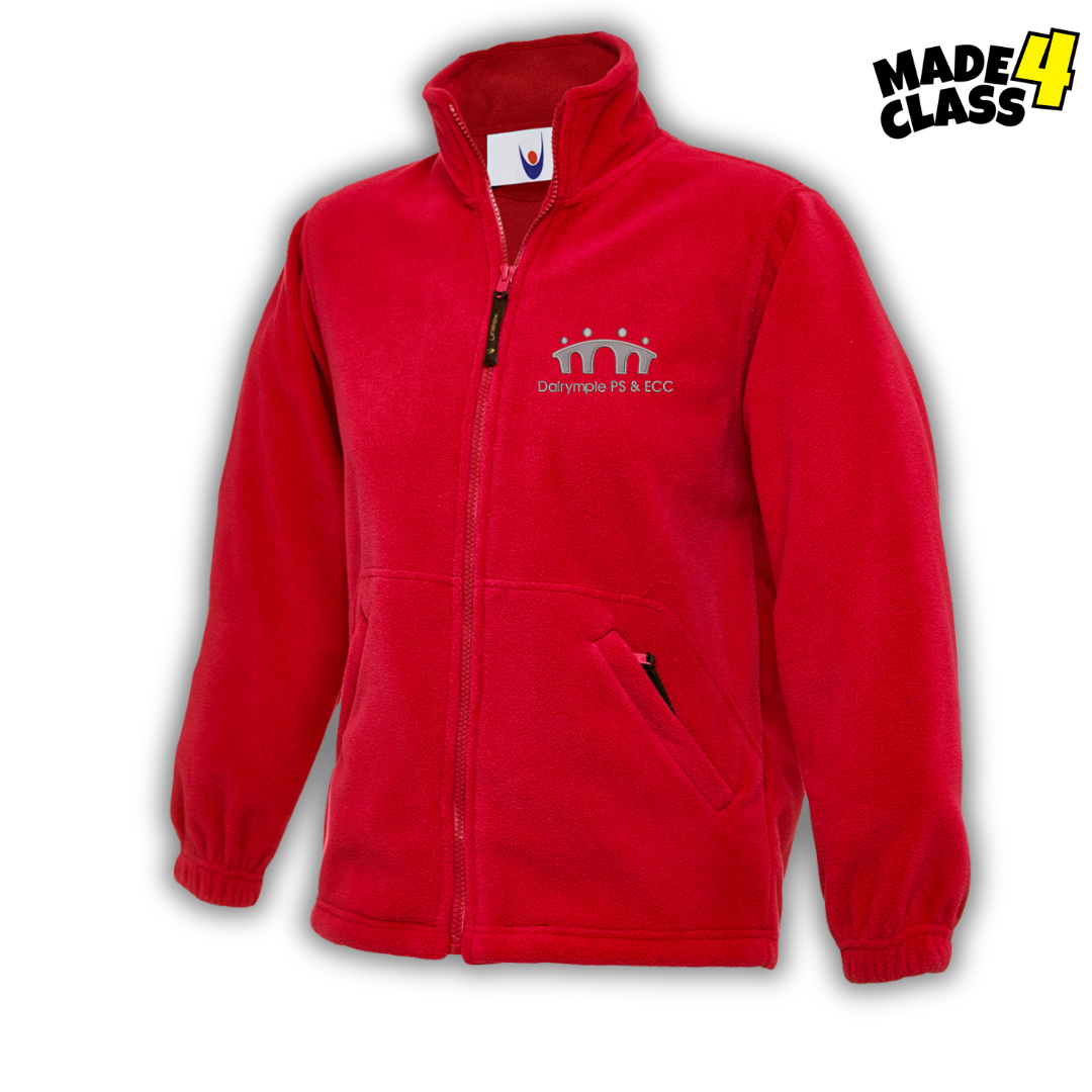 Dalrymple Primary School UNEEK Classic School Fleece Jacket - Red
