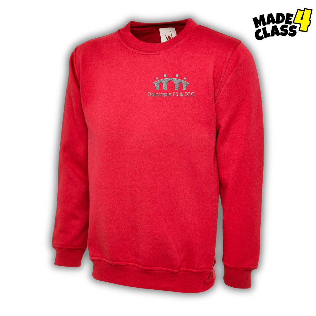 Dalrymple Primary School UNEEK Classic School Sweatshirt - Red