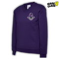 Doonfoot Primary UNEEK Classic School V-Neck Sweatshirt - Purple