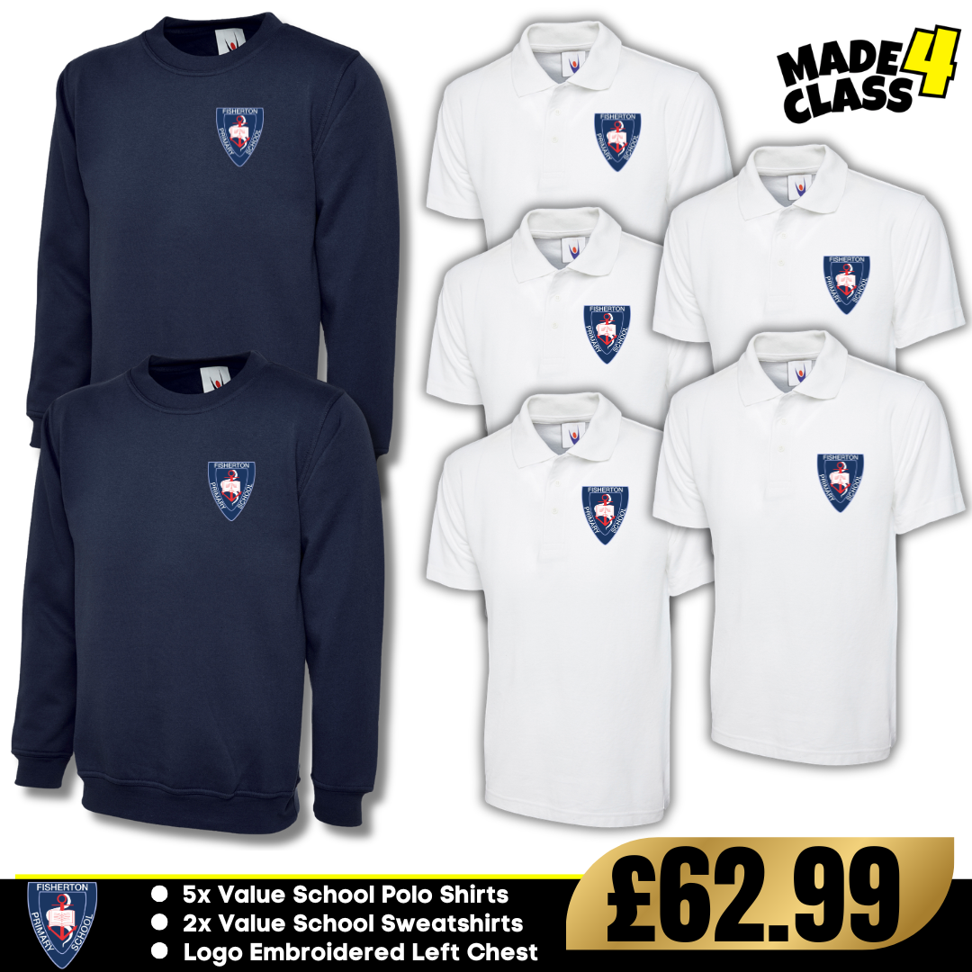Fisherton Primary School Uneek Value Schoolwear Bundle