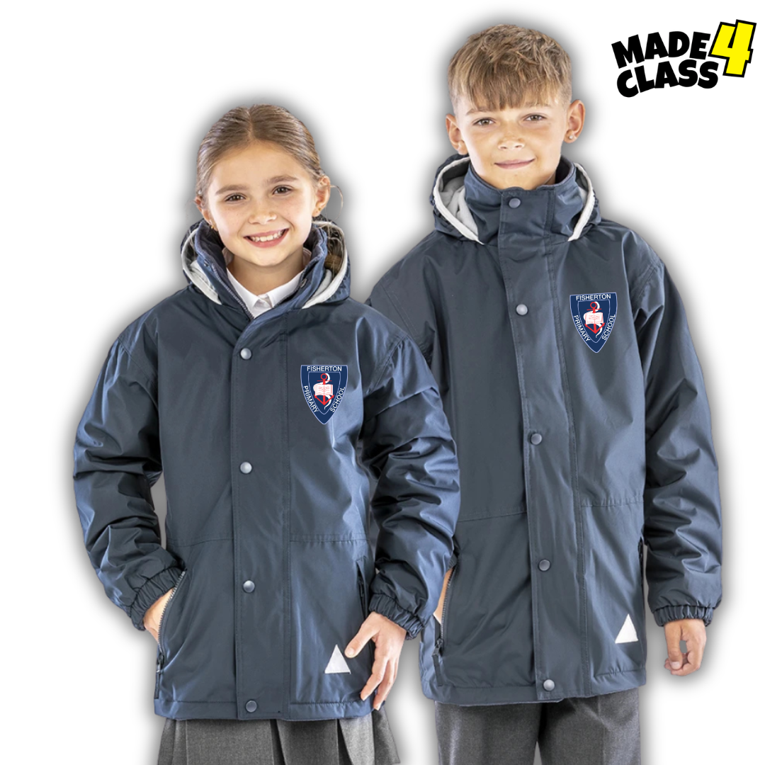 Fisherton Primary Fleece Lined Storm Jacket - Navy