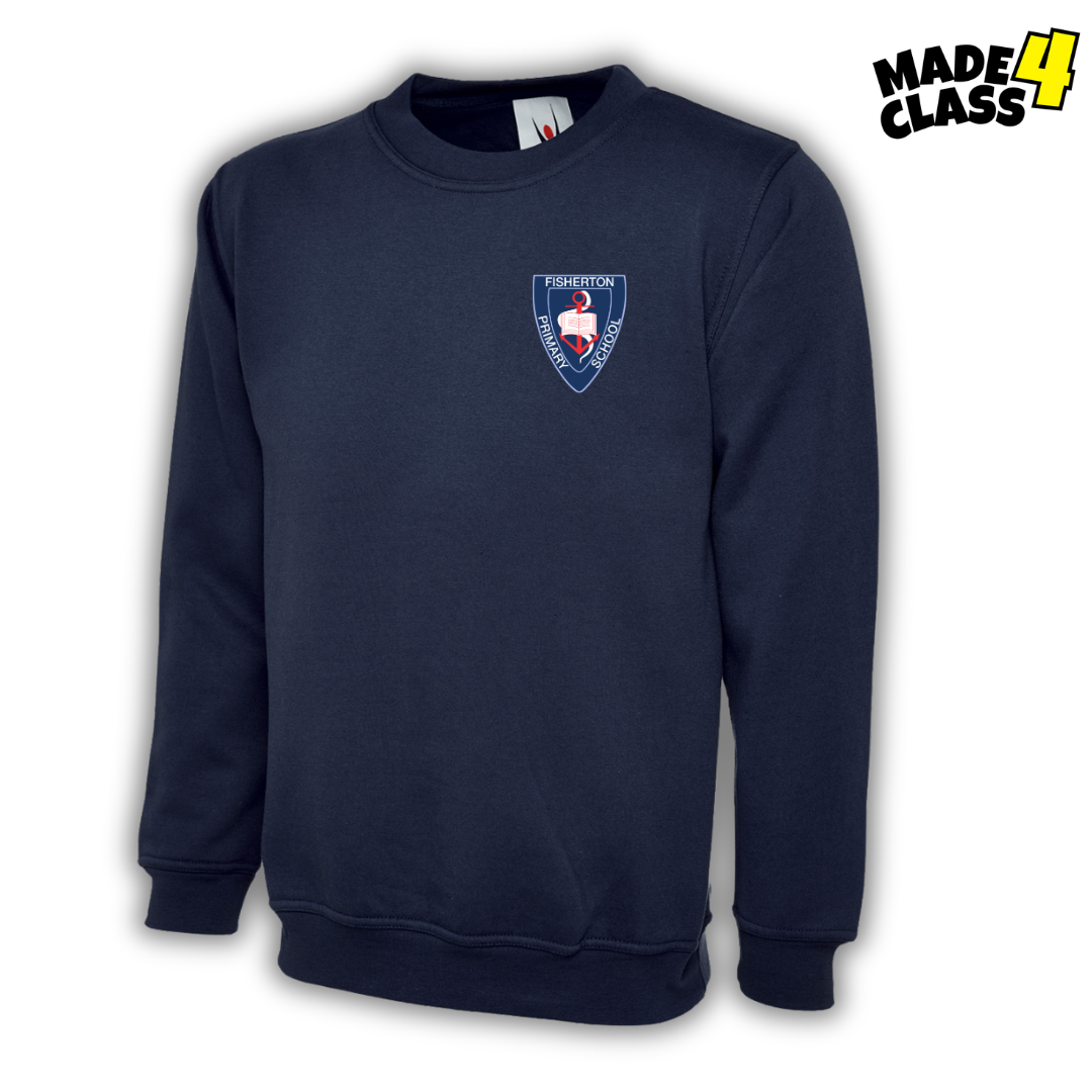 Fisherton Primary UNEEK Classic School Sweatshirt - Navy