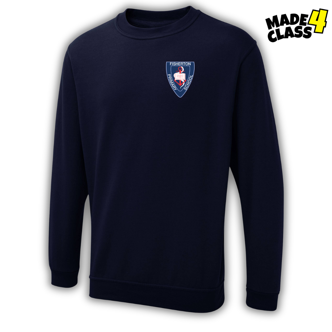 Fisherton Primary UX Classic School Sweatshirt - Navy
