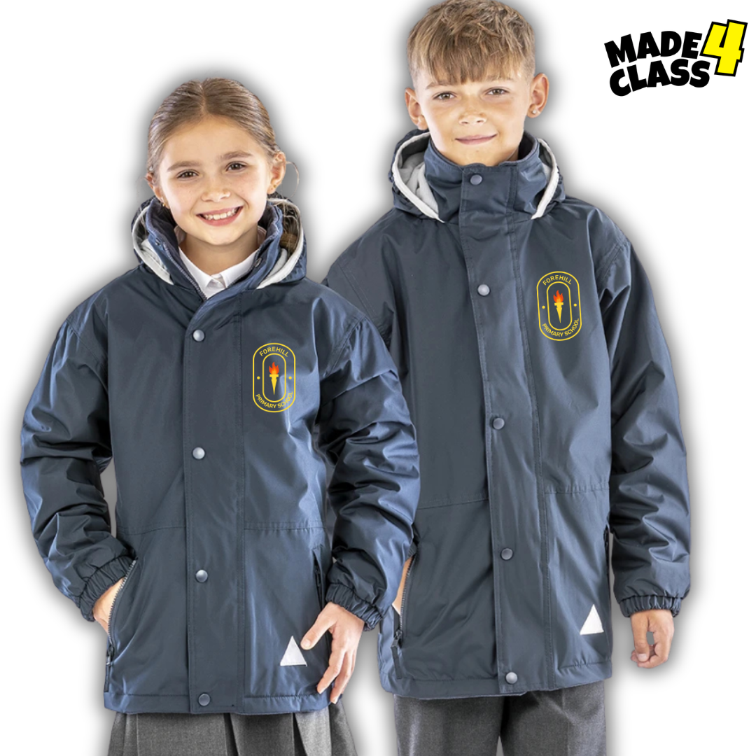 Forehill Primary Fleece Lined Storm Jacket - Navy