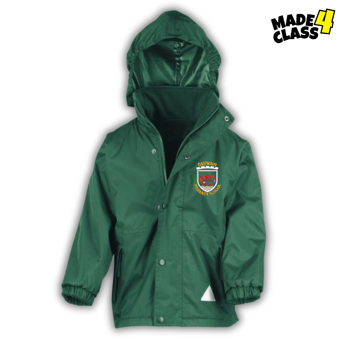 Girvan Primary Fleece Lined Storm Jacket - Bottle Green