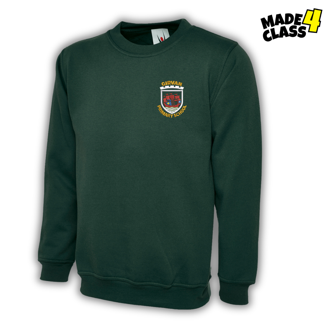 Girvan Primary UX Classic School Sweatshirt - Bottle