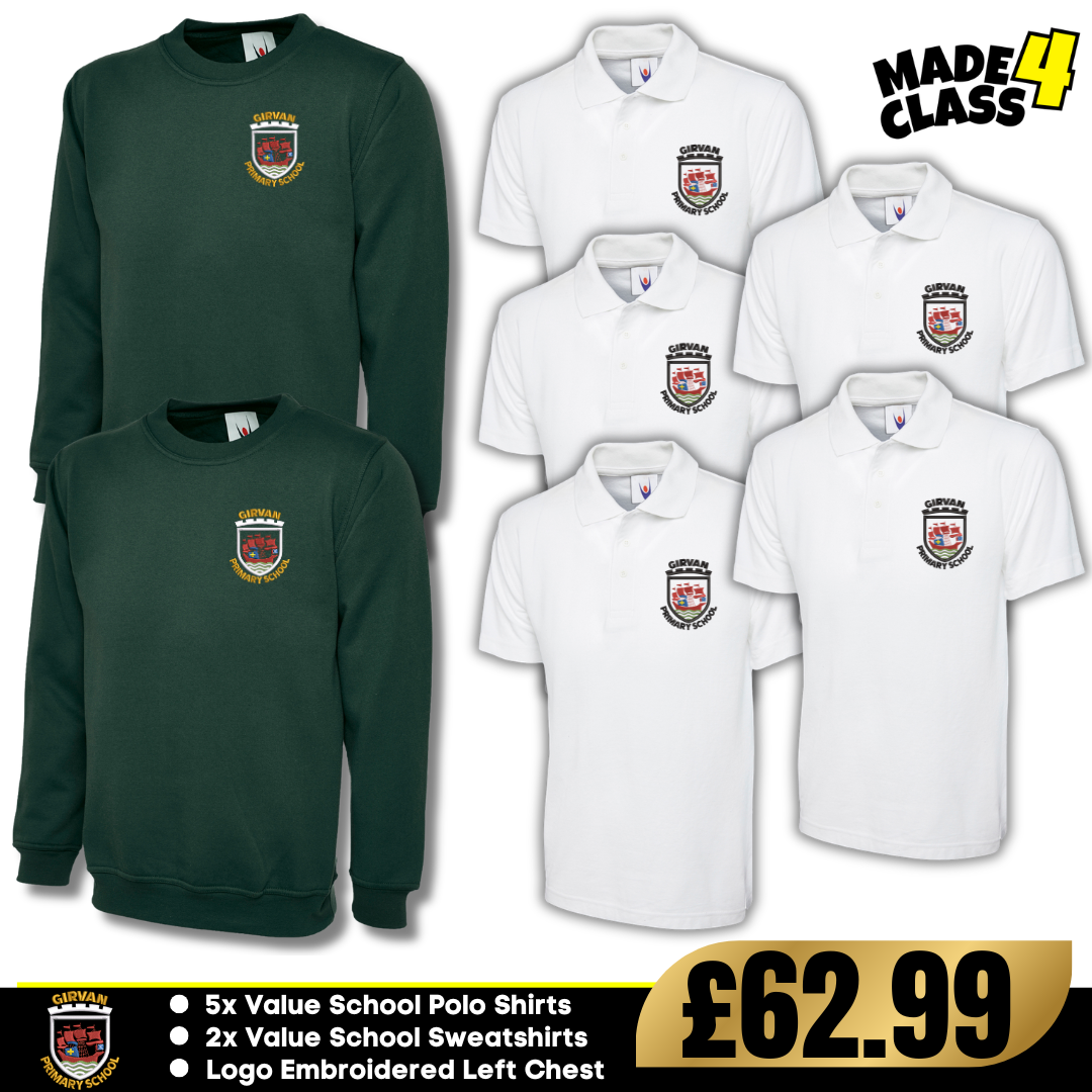 Girvan Primary School Uneek Value Schoolwear Bundle