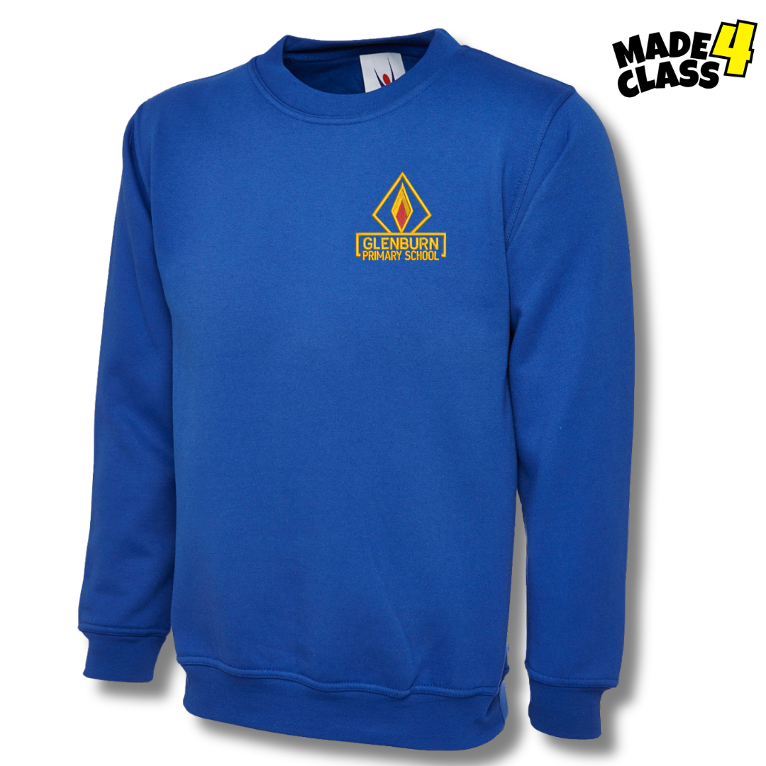 Glenburn Primary UX Classic School Sweatshirt - Royal