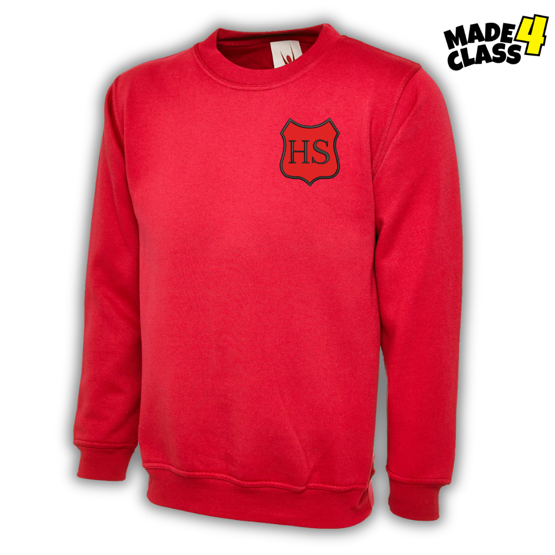 Heathfield Primary School UX Classic School Sweatshirt - Red