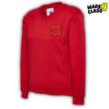 Heathfield Primary School UNEEK Classic School V-Neck Sweatshirt - Red