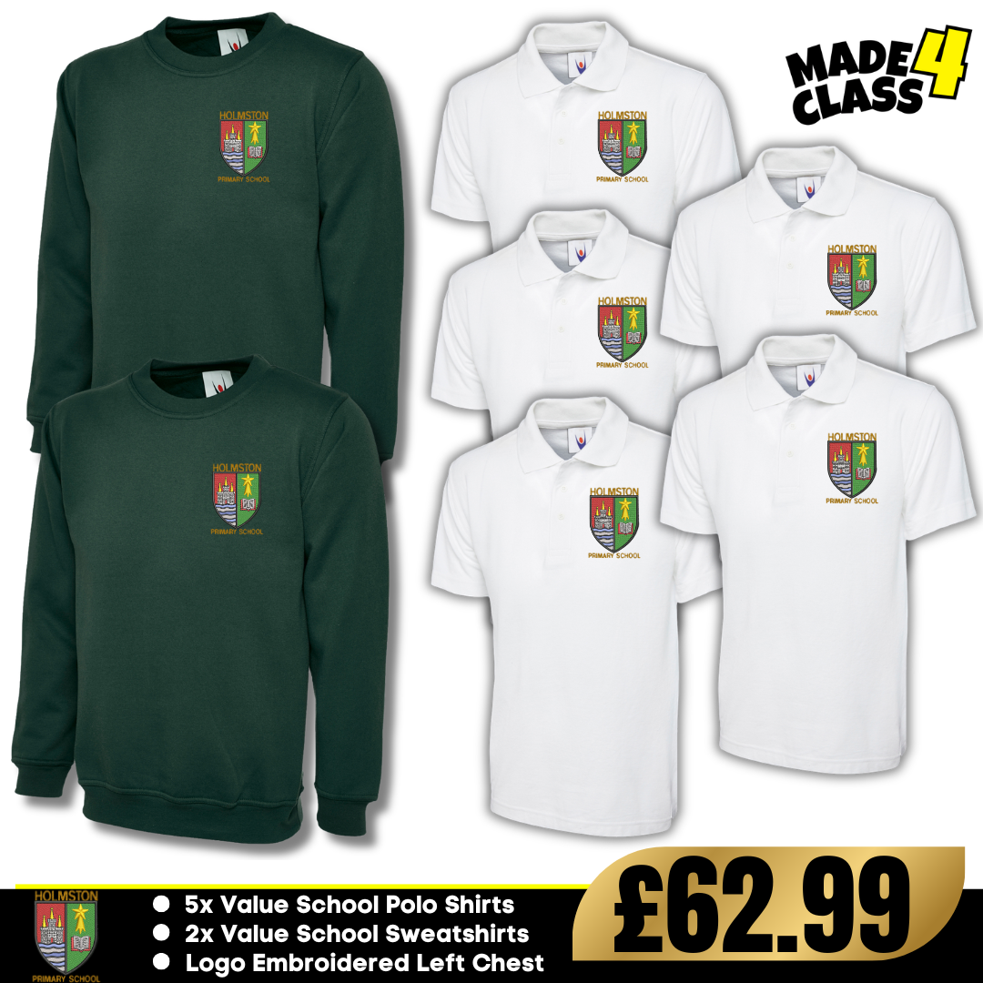 Holmston Primary School Uneek Value Schoolwear Bundle