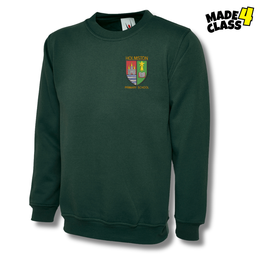 Holmston Primary UNEEK Classic School Sweatshirt - Bottle