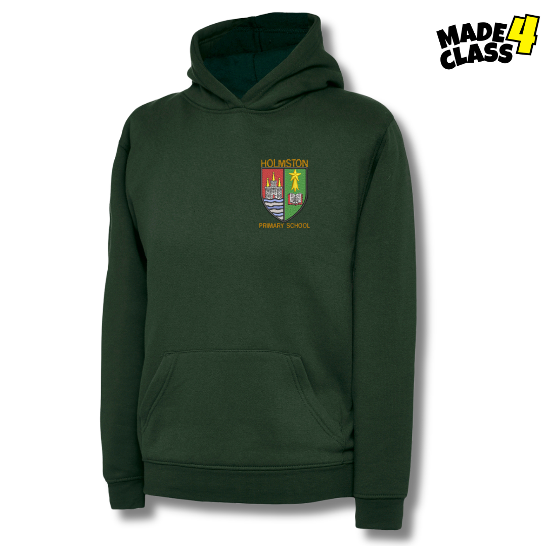 Holmston Primary UNEEK Classic School Hoodie - Bottle