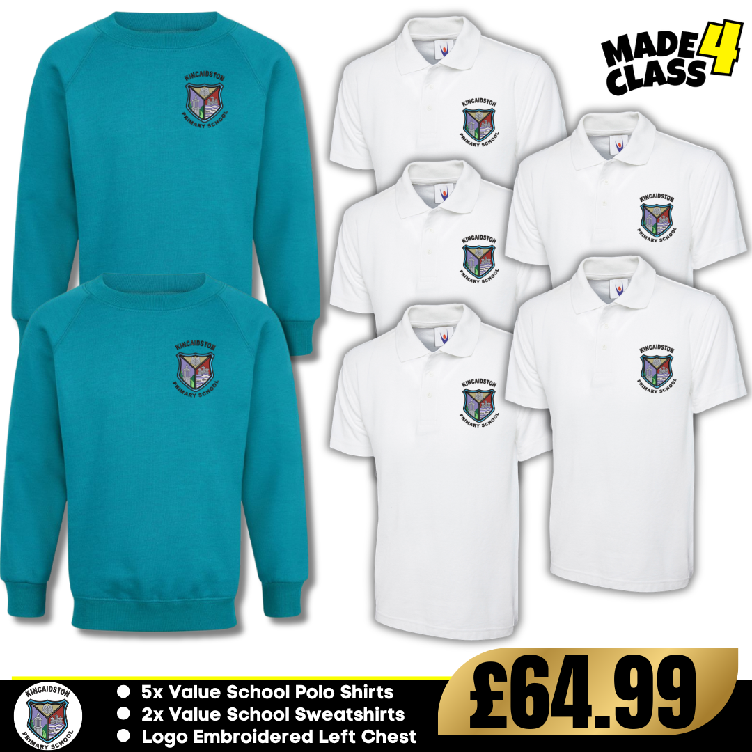 Kincaidston Primary School Uneek Value Schoolwear Bundle