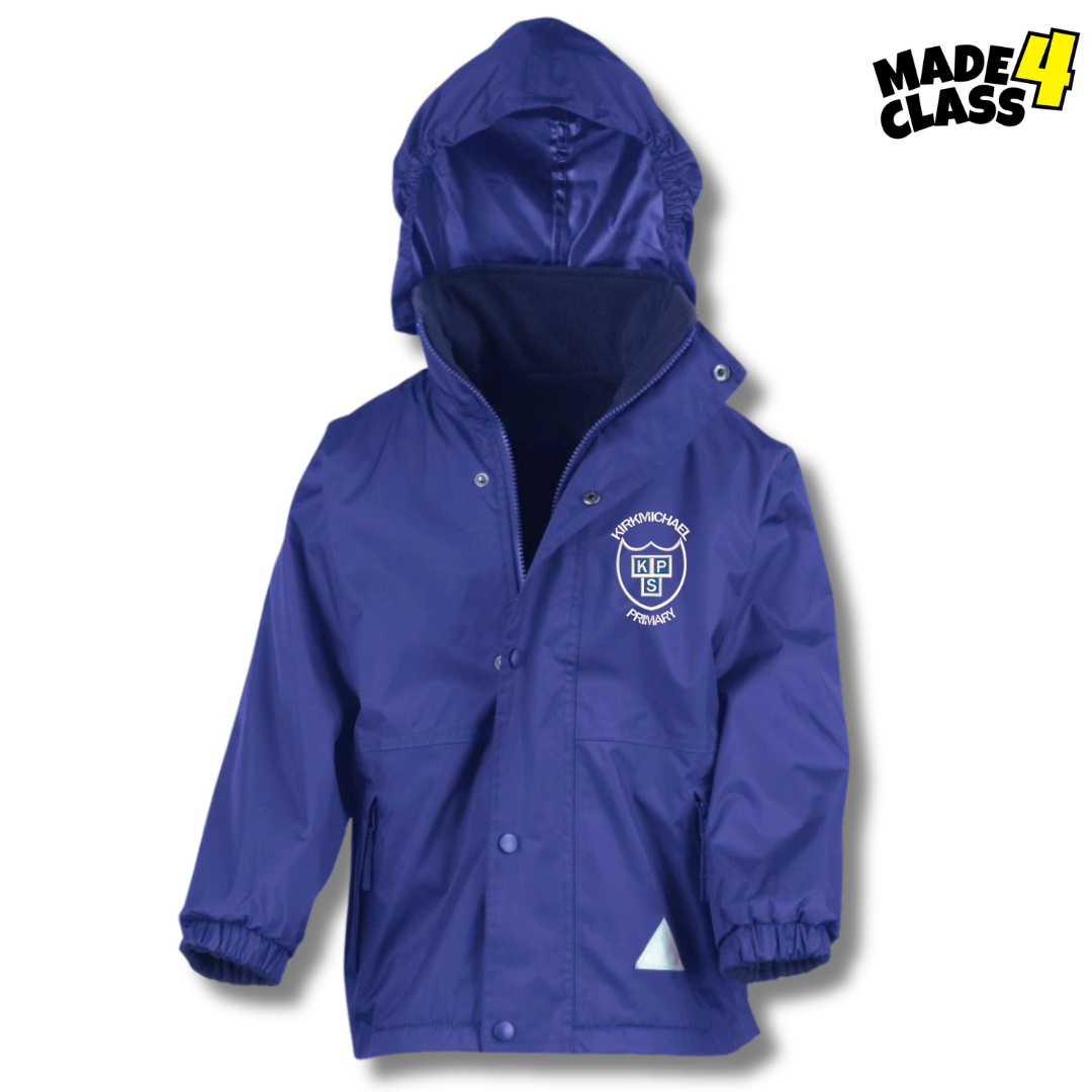 Kirkmichael Primary Fleece Lined Storm Jacket - Royal