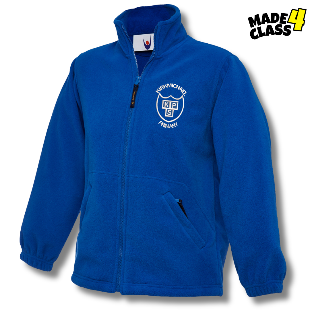 Kirkmichael Primary UNEEK Classic School Fleece Jacket - Royal