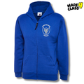Kirkmichael Primary UNEEK Classic School Zip Up Hoodie - Royal