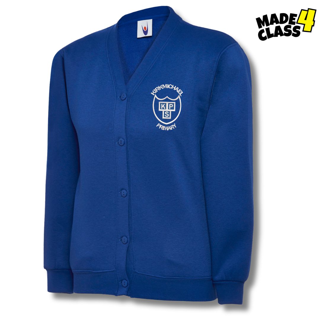 Kirkmichael Primary UNEEK Classic School Cardigan Sweatshirt - Royal