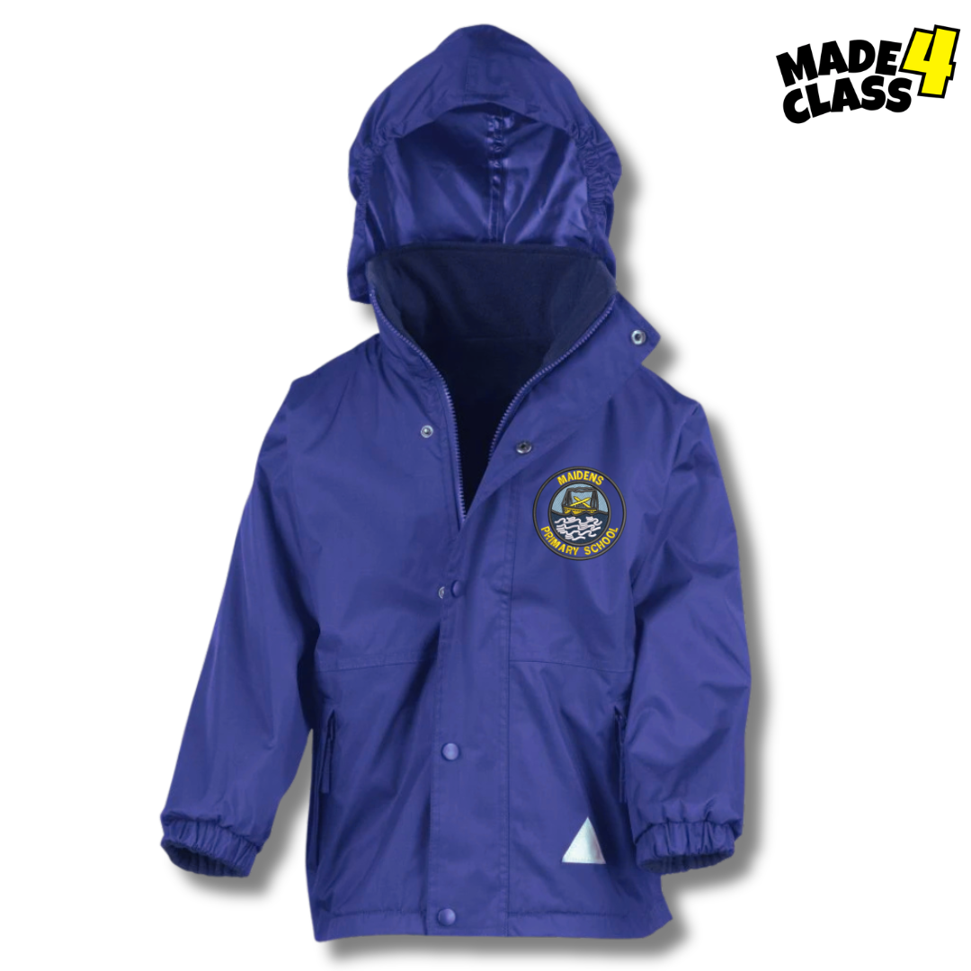 Maidens Primary Fleece Lined Storm Jacket - Royal