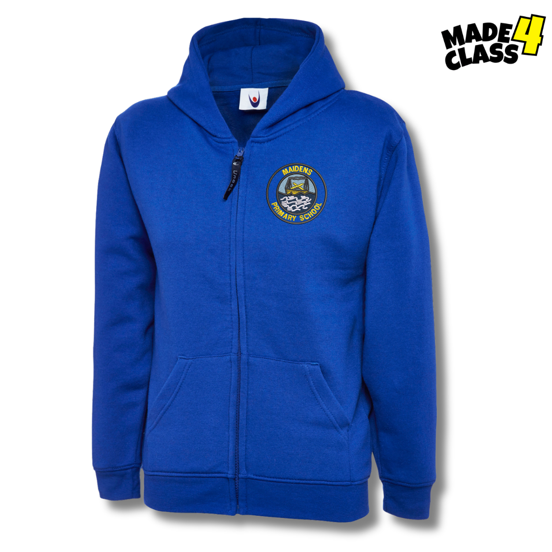 Maidens Primary UNEEK Classic School Zip Up Hoodie - Royal