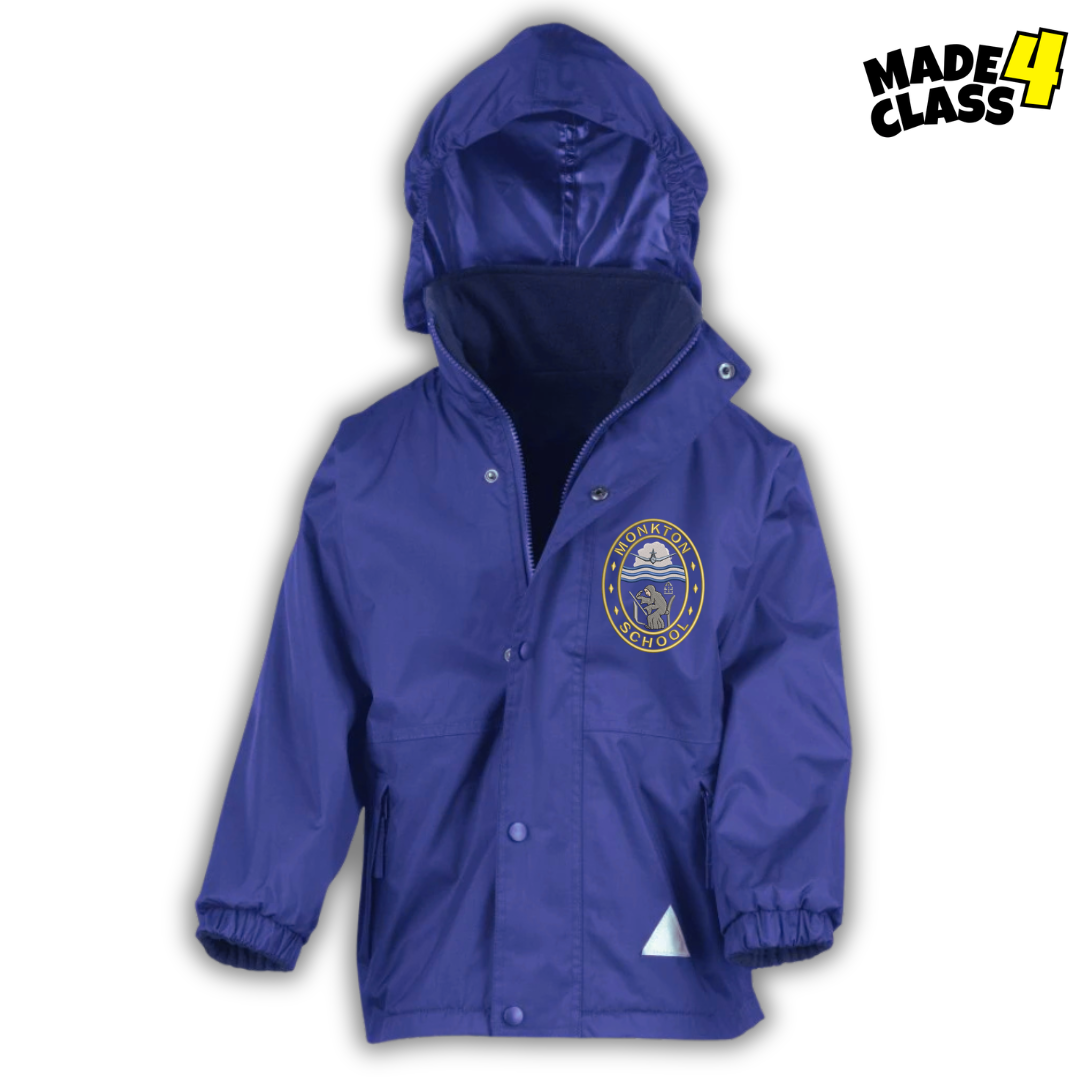 Monkton Primary Fleece Lined Storm Jacket - Royal
