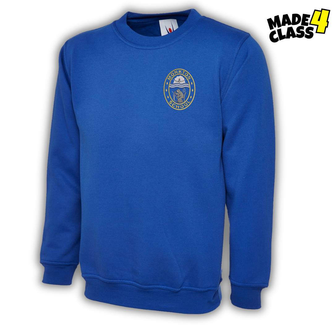 Monkton Primary UNEEK Classic School Sweatshirt - Royal