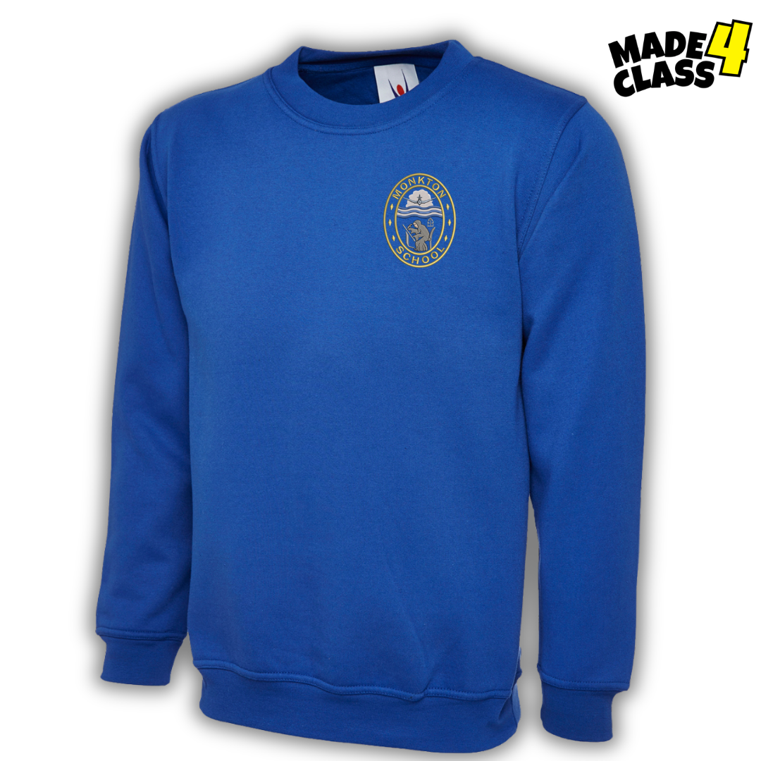Monkton Primary UX Classic School Sweatshirt - Royal