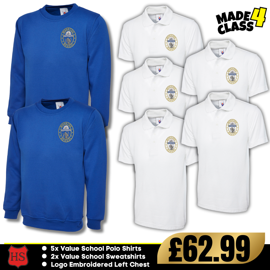 Monkton Primary School Uneek Value Schoolwear Bundle