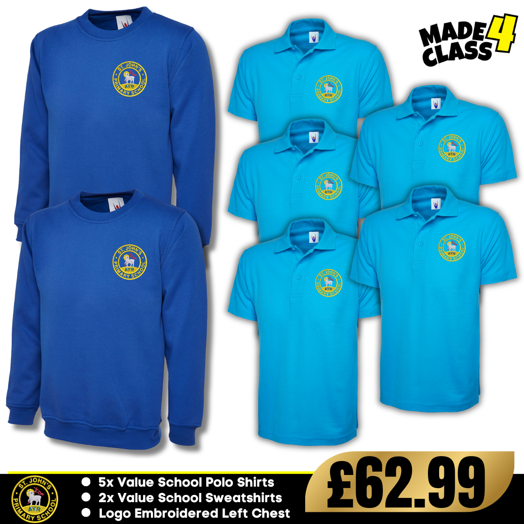 St Johns Primary School Uneek Value Schoolwear Bundle