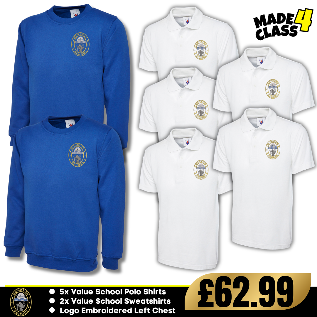 Monkton Primary School Uneek Value Schoolwear Bundle