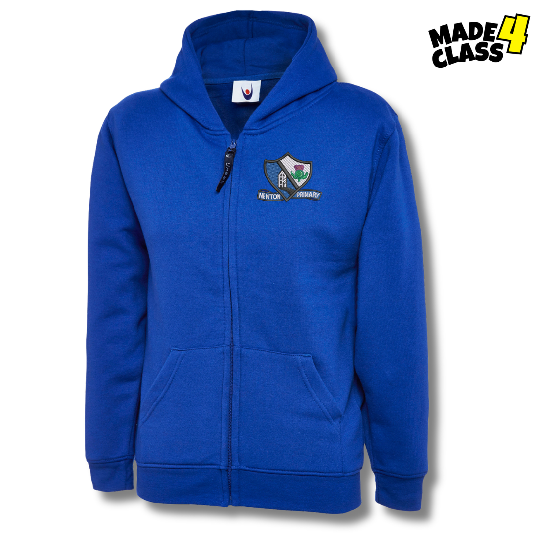 Newton Primary UNEEK Classic School Zip Up Hoodie - Royal