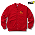 Ayr Grammar Primary Sportex Cardigan - Red