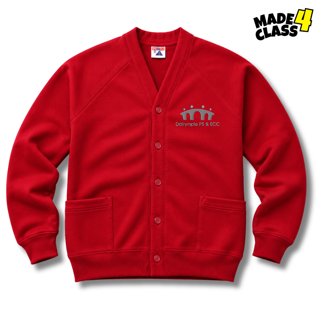 Dalrymple Primary Sportex Cardigan - Red