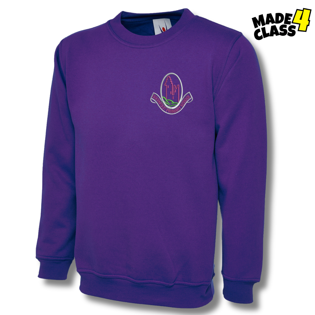 Doonfoot Primary UNEEK Classic School Sweatshirt - Purple