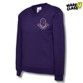 Doonfoot Primary UNEEK Classic School V-Neck Sweatshirt - Purple