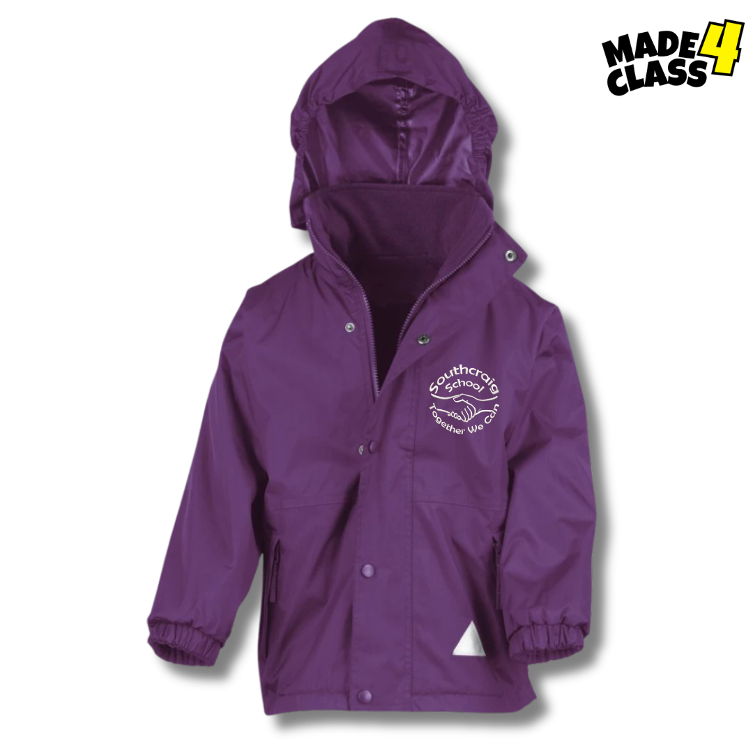 Southcraig Primary School Fleece Lined Storm Jacket - Purple (Copy)