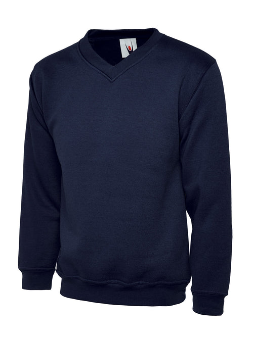 Alloway Primary UNEEK Classic School V-Neck Sweatshirt - Navy