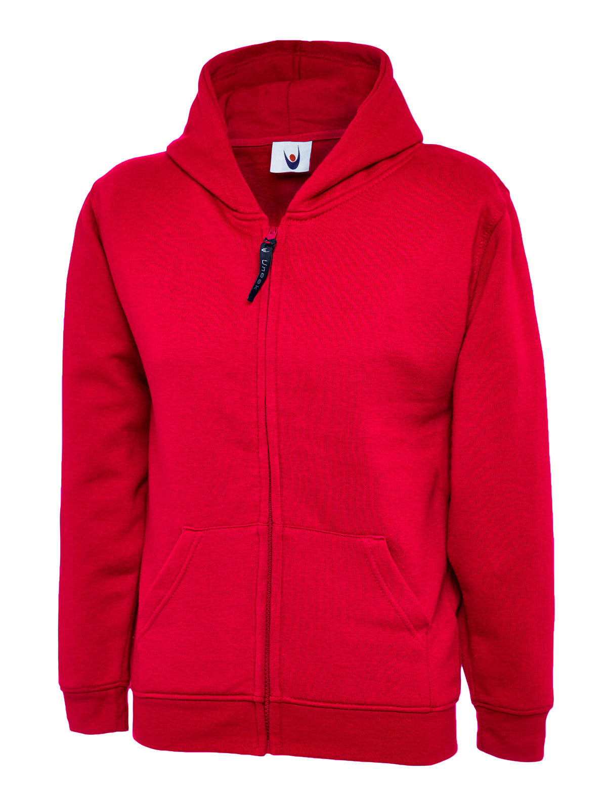Ayr Grammar School UNEEK Classic School Zip Up Hoodie - Red