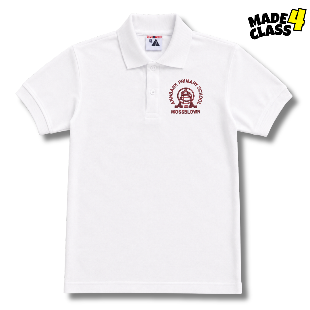 Annbank Primary Sportex Polo Shirt - White